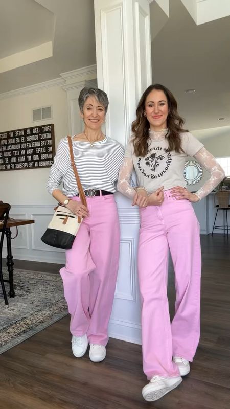 Spring to summer transition outfits with pink pants and ribbed tank tops! 

White Birkenstock sandals // pink old navy pants // old navy fashion // white long sleeve layering top 

#LTKStyleTip #LTKSeasonal #LTKOver40