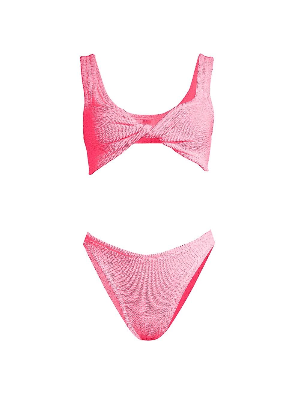Hunza G Juno Twisted Two-Piece Bikini Set | Saks Fifth Avenue