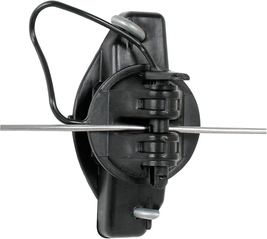 Gallagher G687044 25-Pack Wood Post Pinlock Electric Fence Insulator, Black | Amazon (US)
