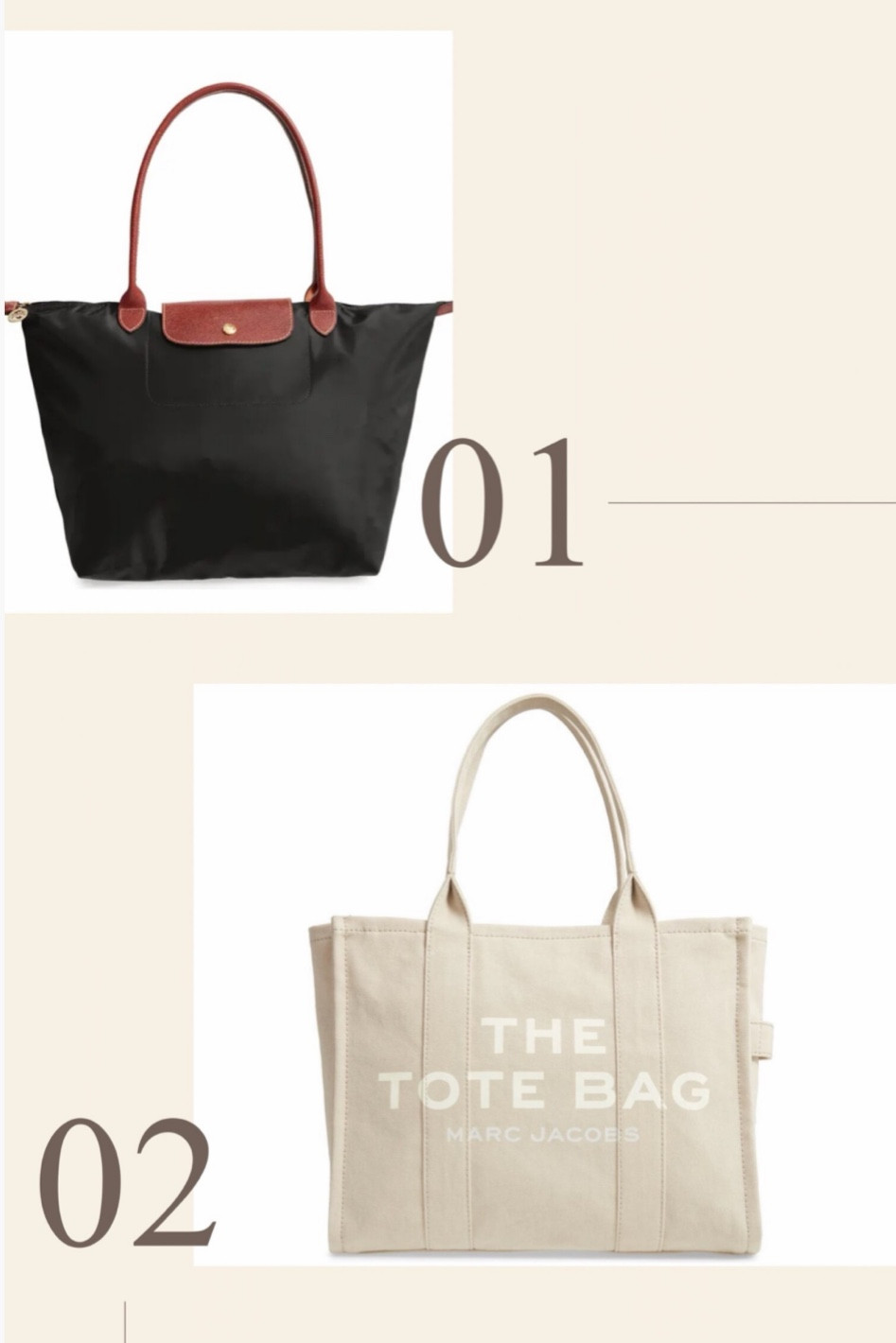 My two favorite travel bags:

LongChamp large Le Pilage tote
Marc Jacobs The Tote Bag


#LTKstyletip #LTKitbag #LTKtravel