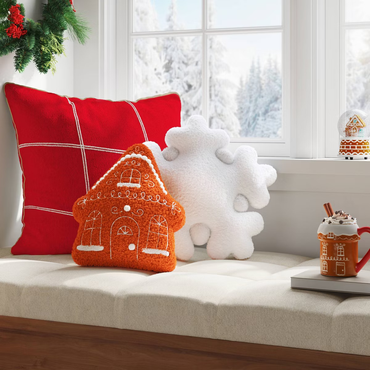 Christmas Gingerbread House Throw Pillow - Wondershop™ | Target