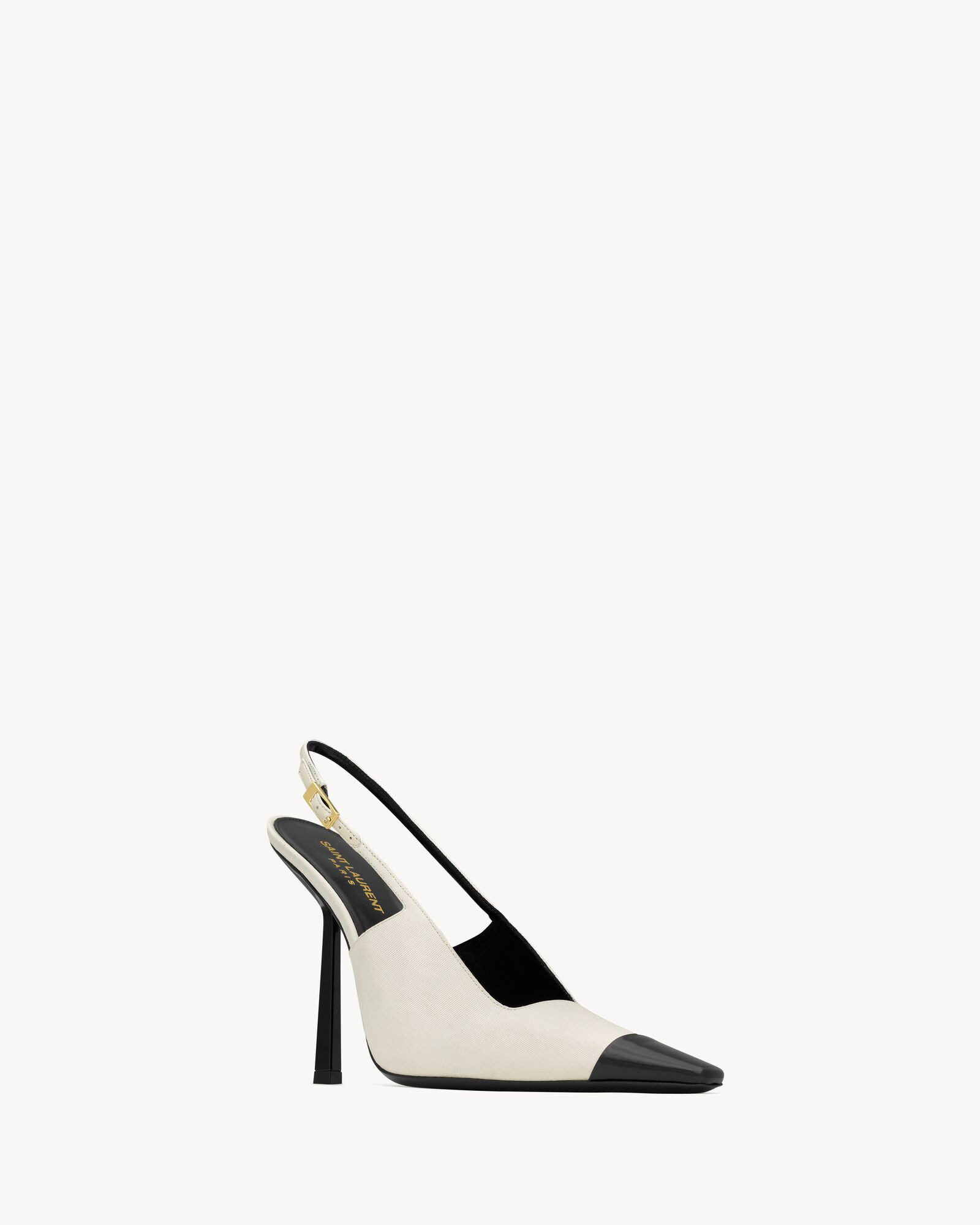 ines slingback pumps in satin | Saint Laurent Inc. (Global)
