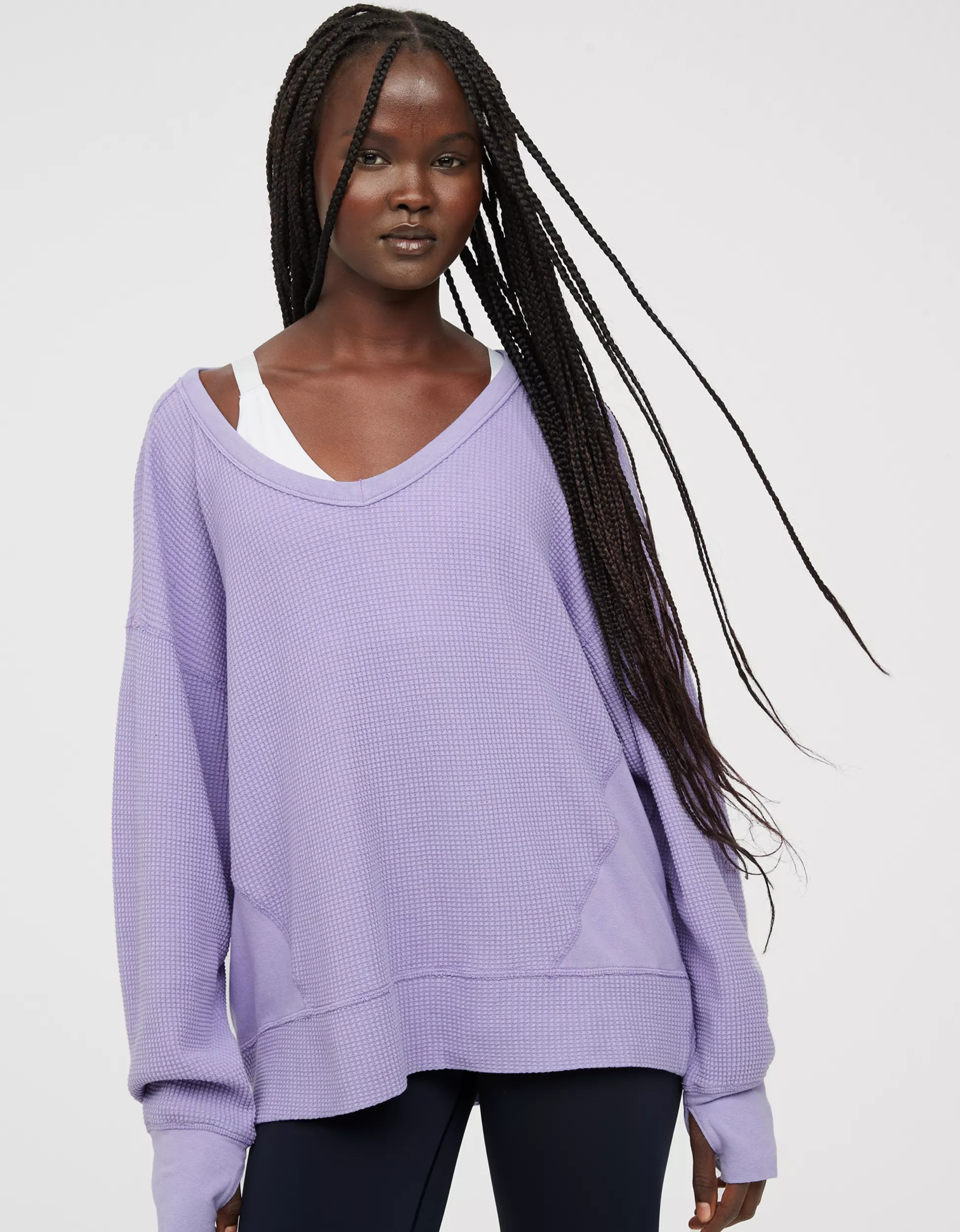 OFFLINE By Aerie Wow! Waffle Oversized T-Shirt | Aerie