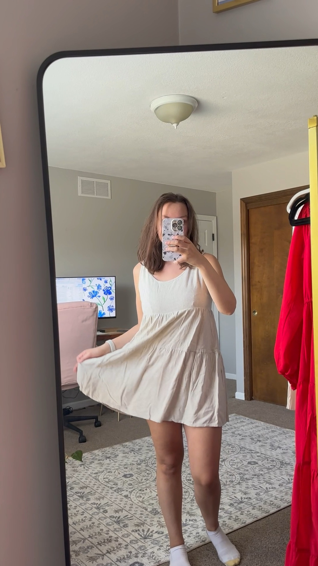 Adorable light weight romper dress for spring time! Neutral spring outfit idea 🤍

#LTKFind #LTKfit #LTKstyletip