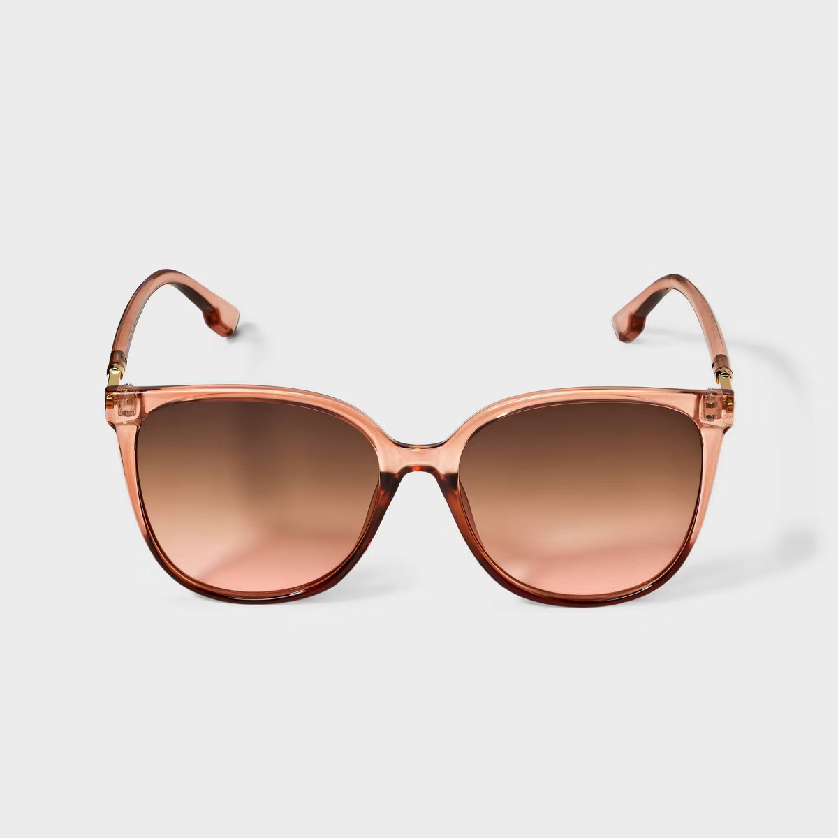 Women's Oversized Plastic Round Sunglasses - Wild Fable™ Crystal Pink | Target