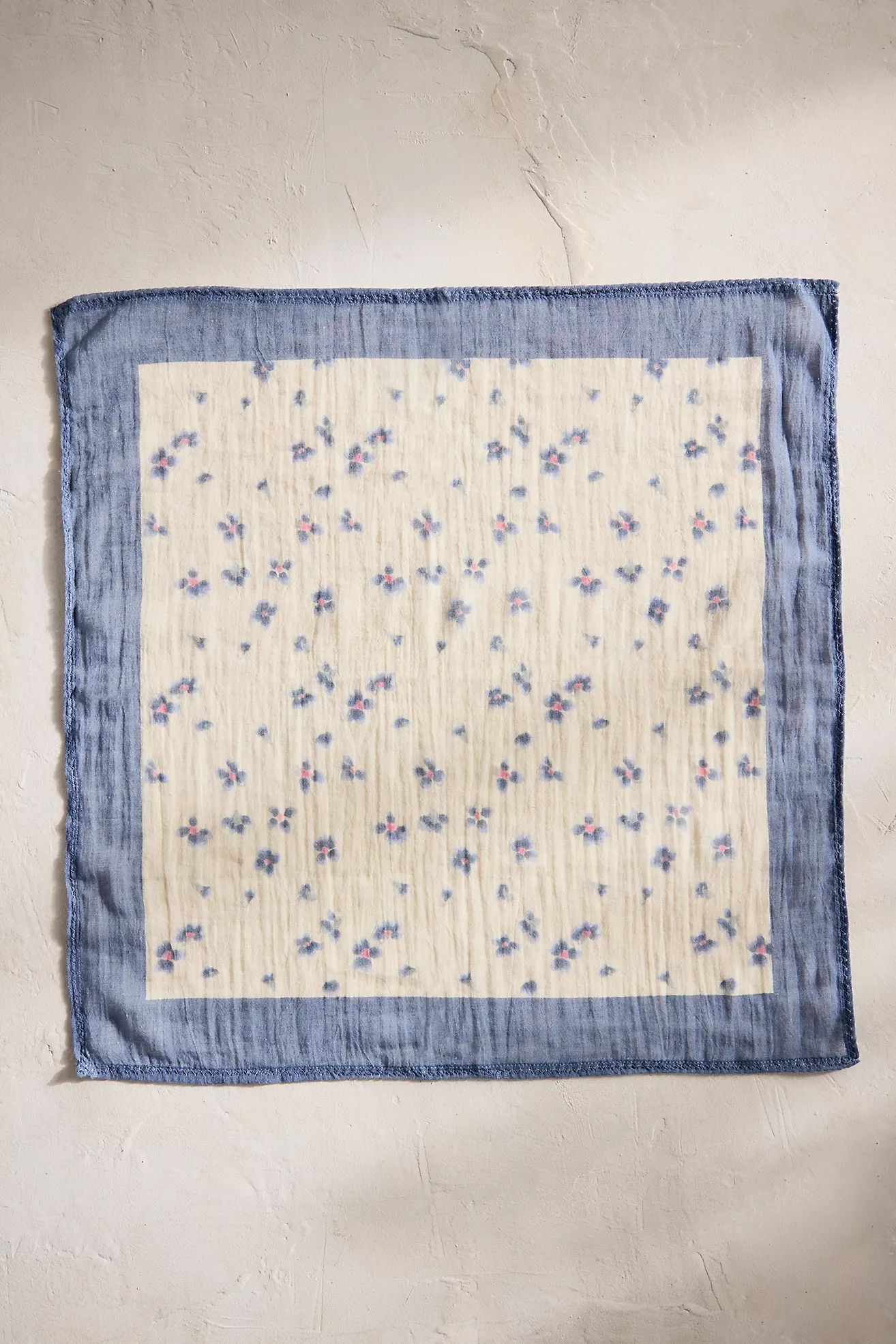 Watercolor Violets Gauze Bandana | Anthropologie (US)