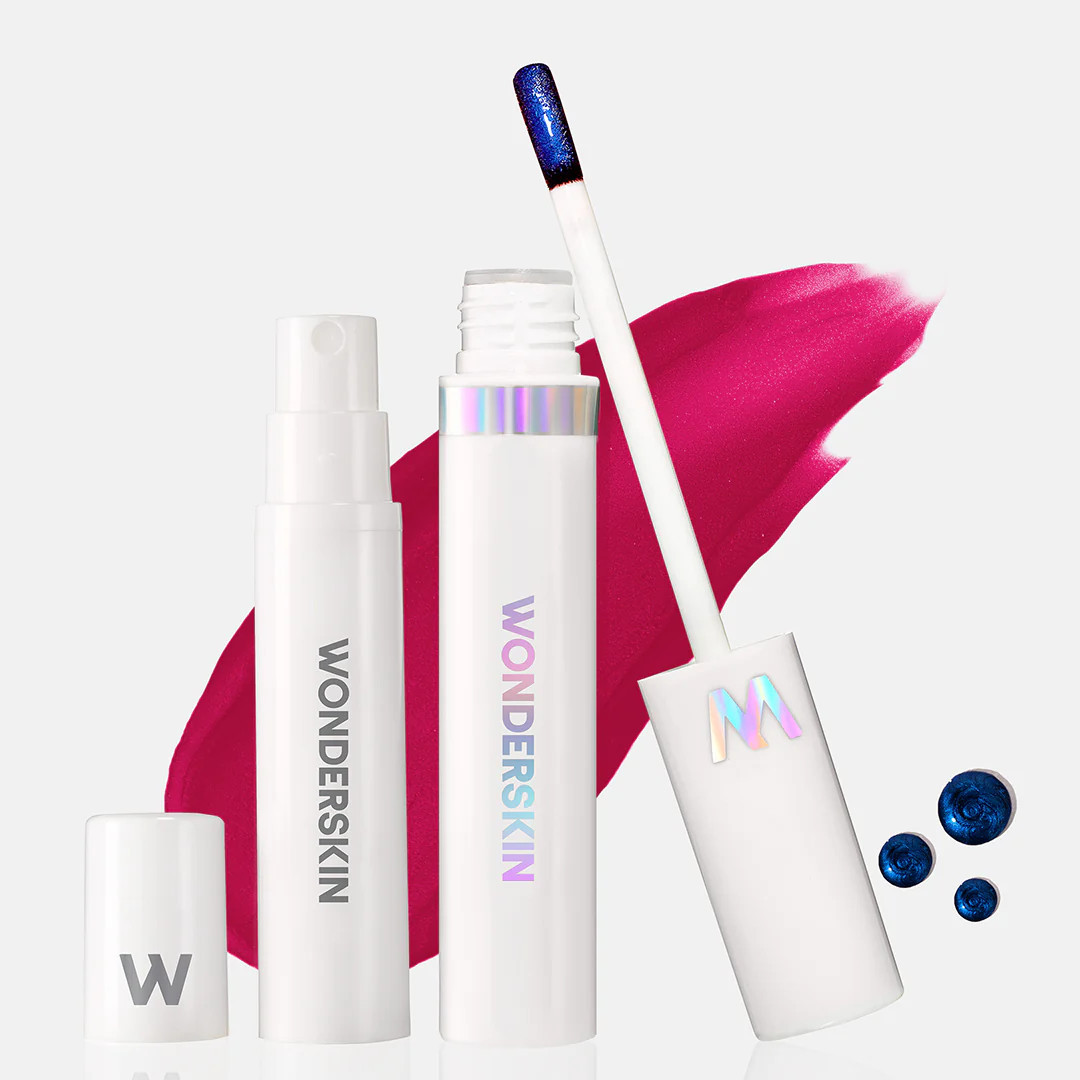 WONDER BLADING Peel & Reveal Lip Stain Kit - Darling (bright plum) | Wonderskin