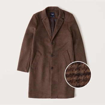 Wool-Blend Topcoat | Abercrombie & Fitch (US)