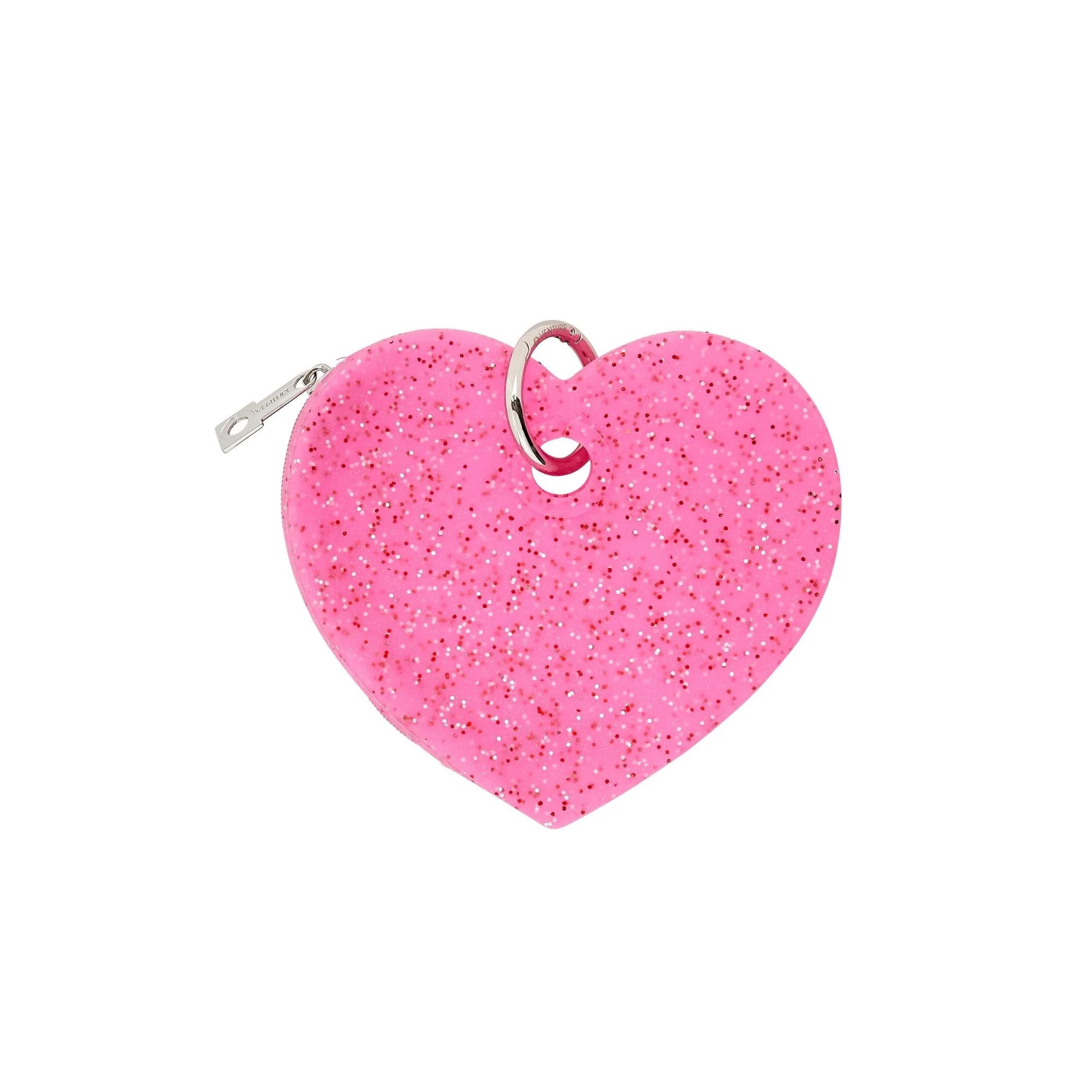 Heart Pouch - Tickled Pink Confetti Silicone | Oventure