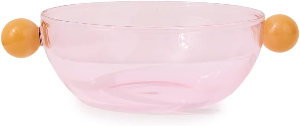 Maison Balzac Women's Dot Dot Bowl, Pink/Opaque Yellow, One Size | Amazon (US)