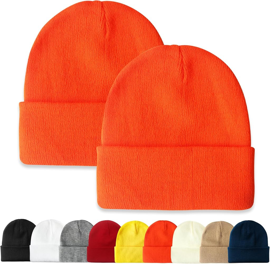 PFFY Unisex Beanie Hats for Men Women Knit Winter Beanies | Amazon (US)