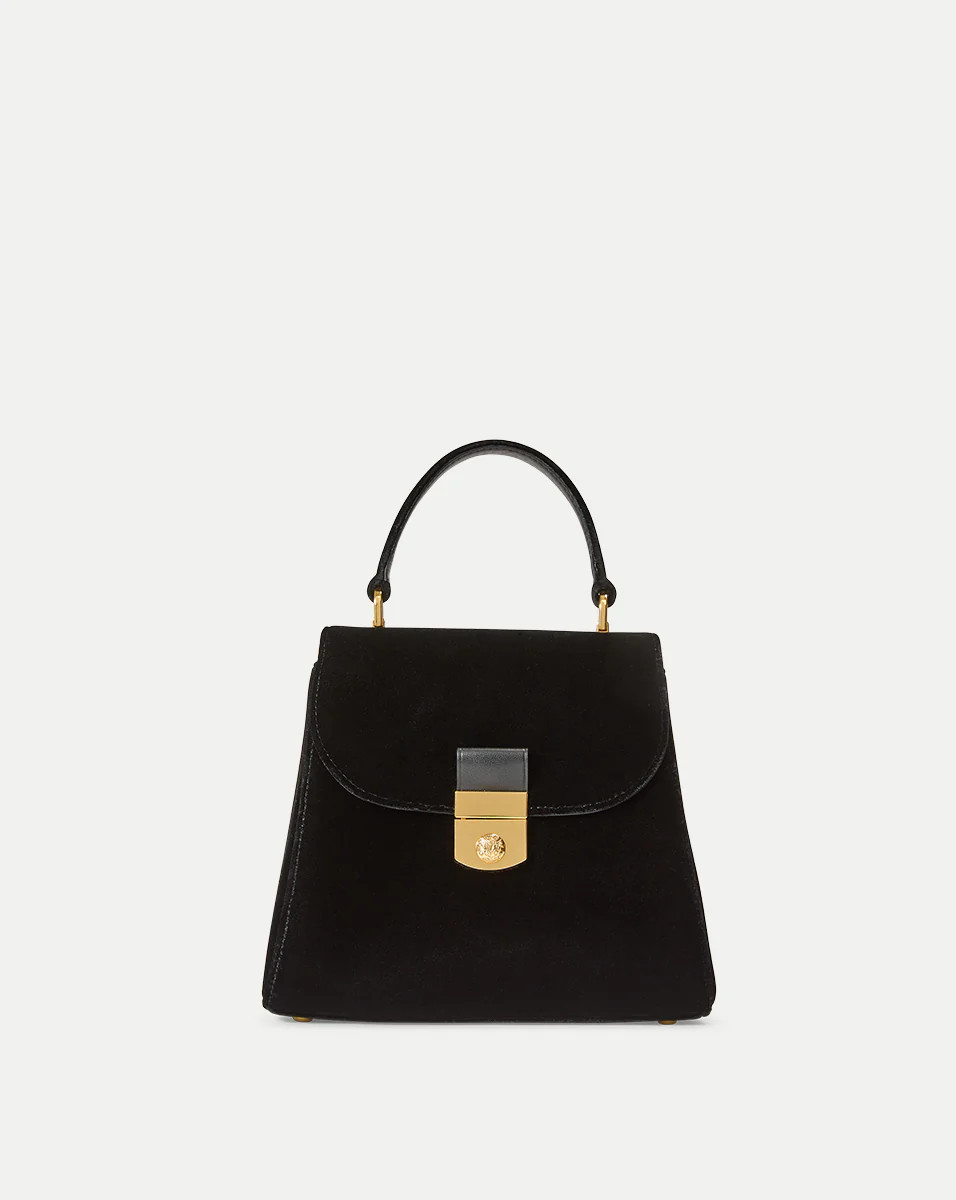 Velvet Crest Lock Top Handle Bag | Veronica Beard