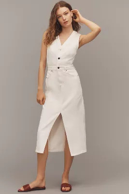 Rails Westwood Sleeveless Denim Slim Midi Dress | Anthropologie (US)