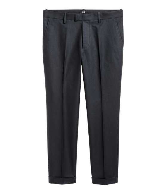 H&M - Cropped Suit Pants - Black - Men | H&M (US)
