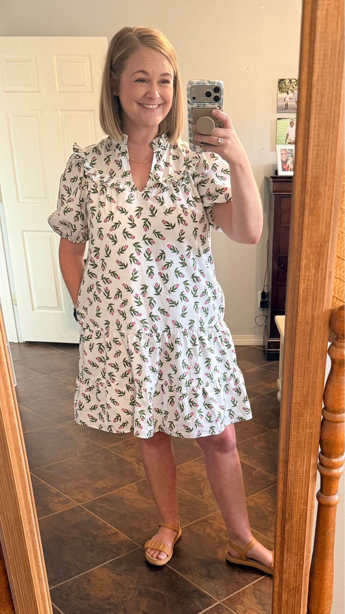Little floral details always get me 🌸🤍

This dress is sweet, lightweight, and one of those easy everyday pieces that still feels put together ✨

#LTKMidsize #LTKWorkwear #LTKdayinmylife