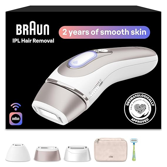 Braun Smart IPL, Skin i·Expert Pro 7, VOGUE's Best Hair Removal Device, IPL Hair Removal for Wom... | Amazon (US)