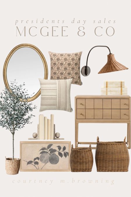 McGee and Co Presidents Day sale - up to 30% off! Neutral decor, home decor, designer interiors, olive tree, nightstand, neutral home 

#LTKsalealert #LTKhome