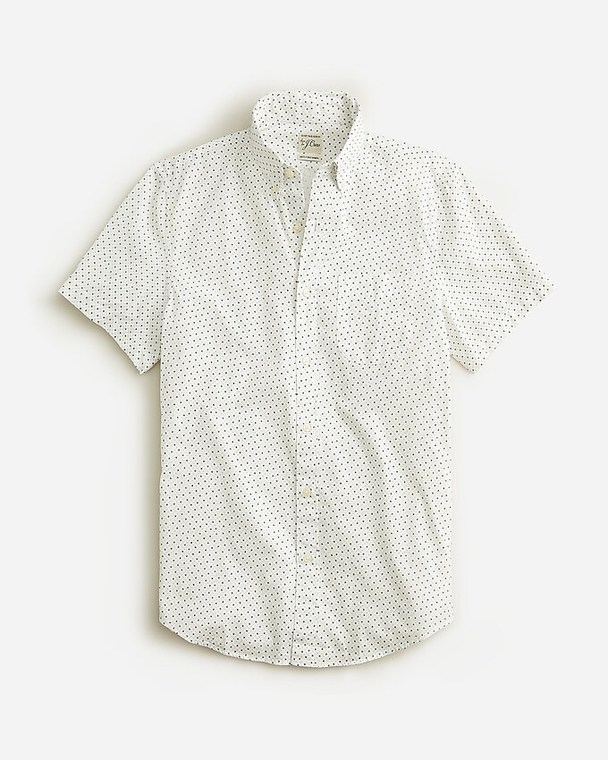 Short-sleeve Secret Wash cotton poplin shirt | J. Crew US