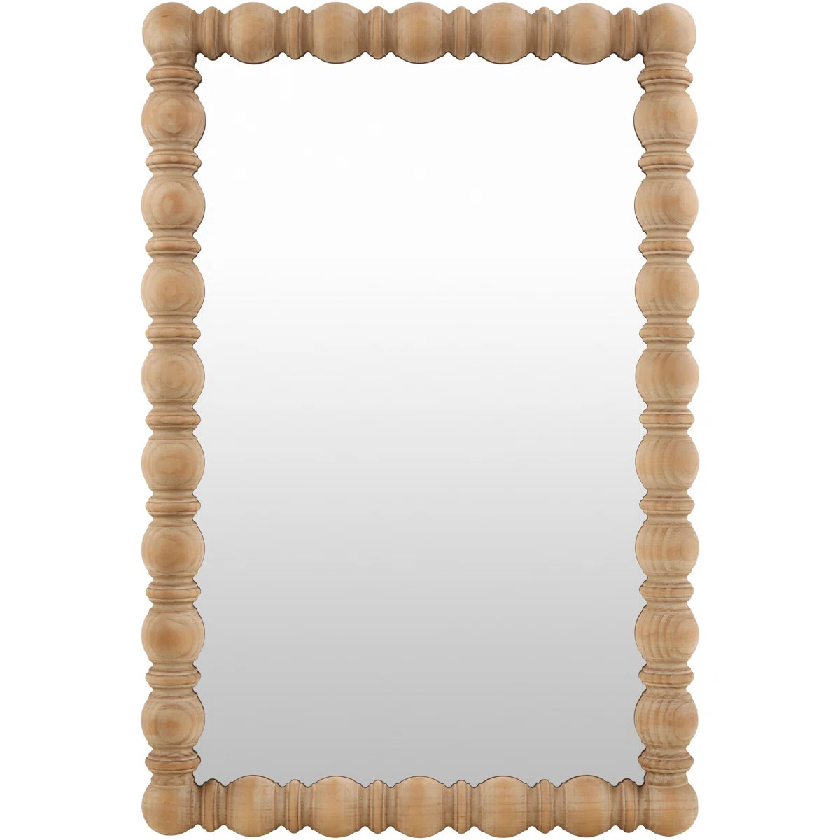 Solid Pine Wood Rectangle Accent Mirror | Wayfair North America