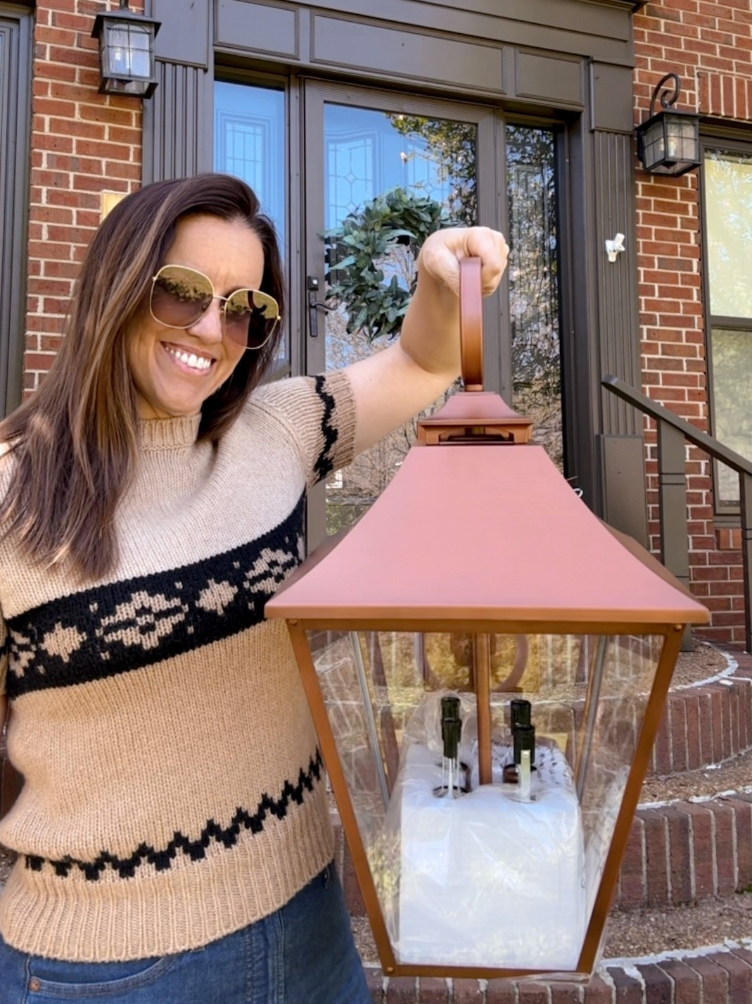 My new copper lanterns! These are the large size by visual comfort and I’m so excited to have them installed flanking my front entry. Instant curb appeal! 

#exterior #copper #lanterns #lighting 

#LTKStyleTip #LTKHome