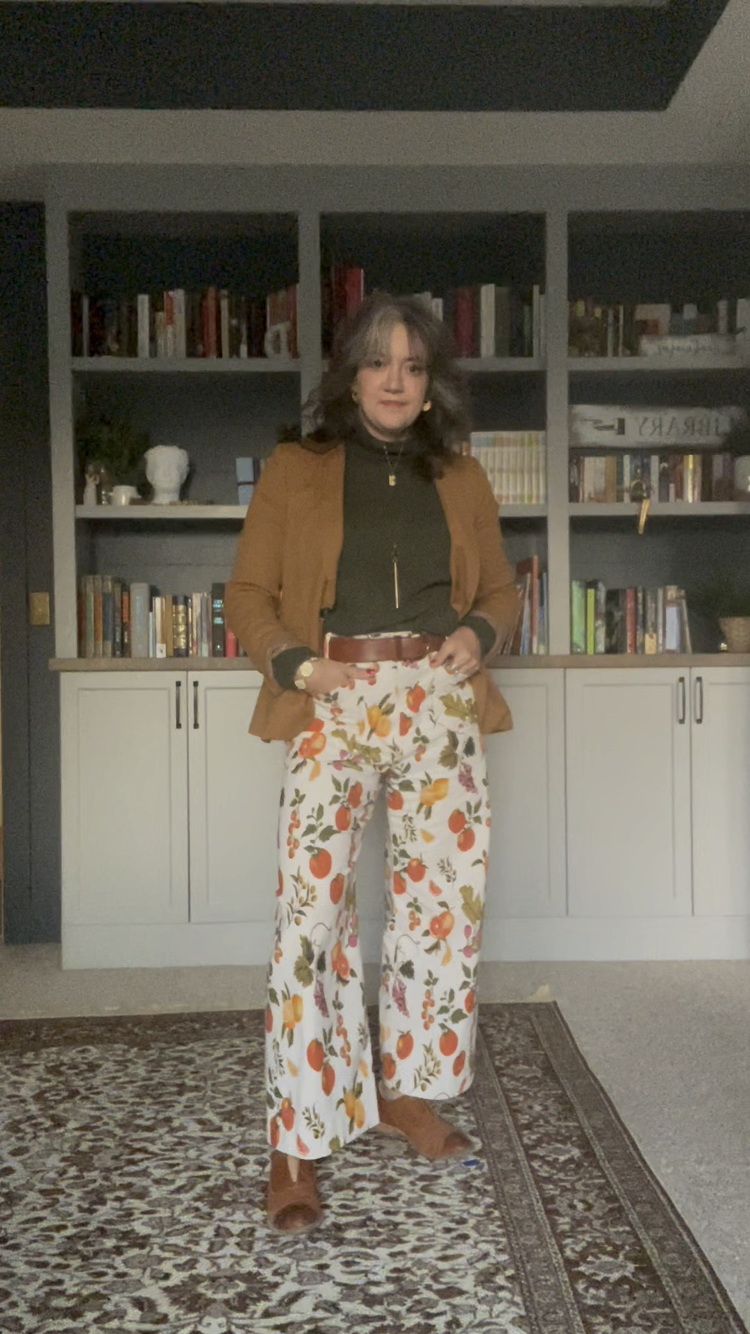 Obsessed with these Anthropologie pants but they don’t sell them anymore. I found an exact dupe though and linked them! Love a fun fall fit  

#LTKFindsUnder50