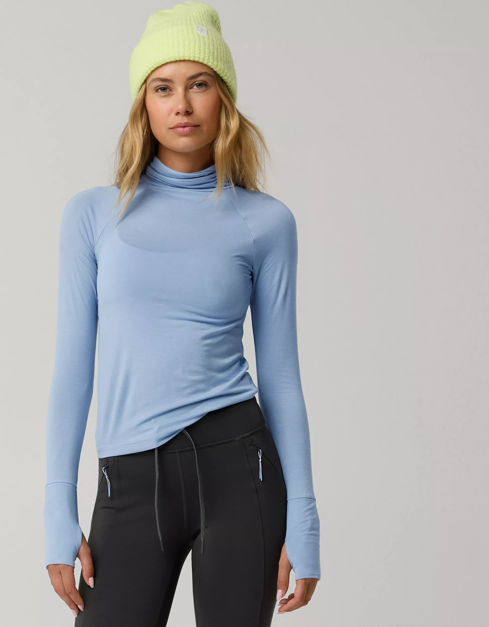 OFFLINE By Aerie Thumbs Up Long Sleeve Turtleneck Shirt | Aerie