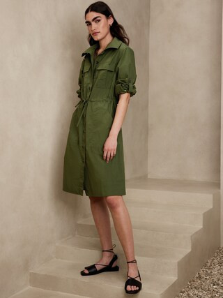 Trench-Back Shirtdress | Banana Republic Factory