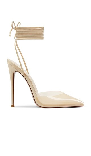 Luisa Lace Up Pump in Nude | Revolve Clothing (Global)