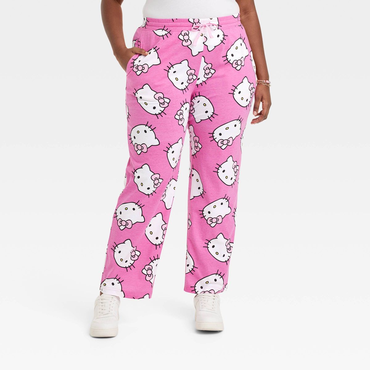 Women's Hello Kitty Graphic Pants - Pink | Target