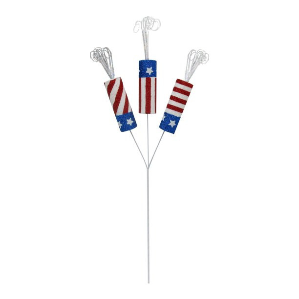Way to Celebrate 19" Red, White, and Blue Patriotic Firecracker Pick | Walmart (US)