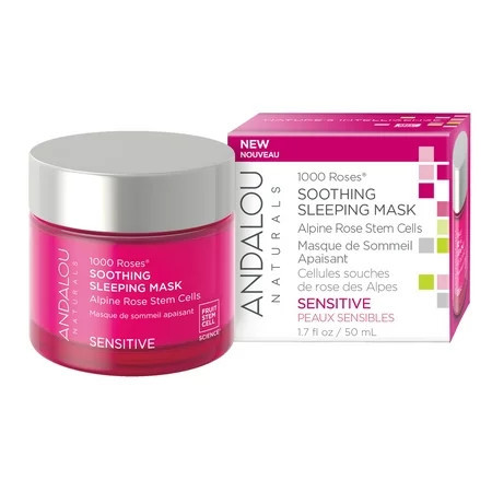 Andalou Naturals 1000 Roses Sensitive Soothing Sleeping Mask 1.7oz; No Rinse Facial Mask | Walmart (US)