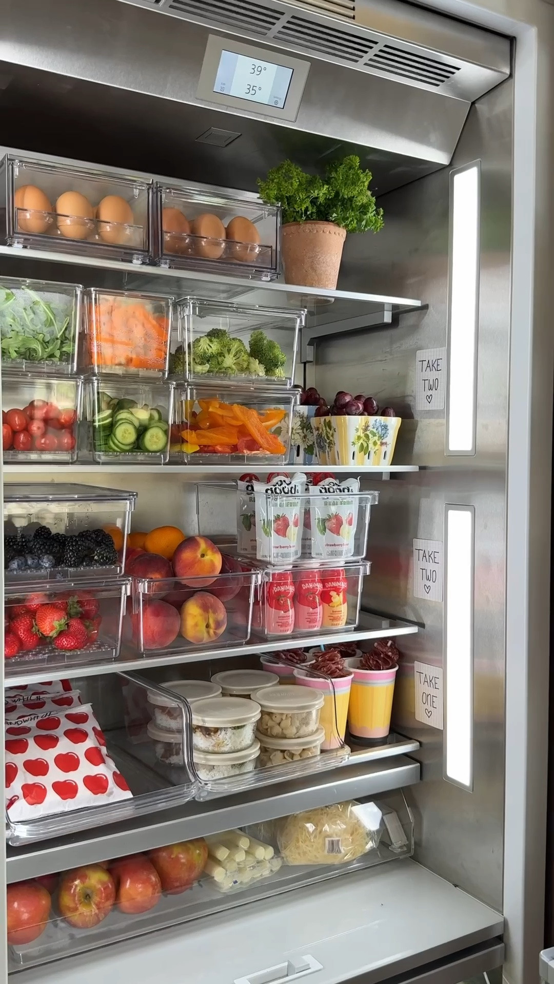 #ad Back-to-school lunch prep is so much easier with our grab-and-go fridge system! 🙌 The kids always reach for Danimals to add to their lunch, and I love that it's a great source of calcium, vitamin D, and fiber. Grab yours at @target, and don't forget you can get $5 back when you spend $10 or more on qualifying products. 💙 @happyfamilyorganics @danimals @toogoodandco #ad #targetpartner #targetfinds  @shop.ltk #liketkit Visit ReturnToRoutine.com for Terms. Open to 18+ U.S. residents, void in LA, MN, ND, NJ, and NV. WHILE SUPPLIES LAST. Exclusions and limits apply