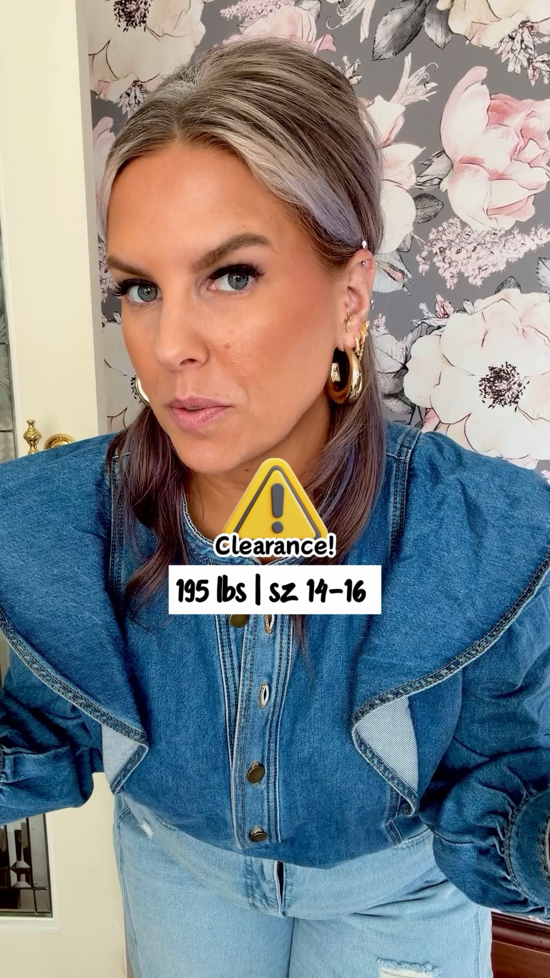 ⛔️CLEARANCE! 
Size large, TTS 

Denim shirt, blouse, ruffed, shoulder, button up
#workwear #work #office #professional #businesscasual business casual, work outfit, work outfit ideas, office outfit, office outfit ideas, workwear outfit, workwear style, workwear fashion, workwear inspo, workwear inspiration, work look, office look, office, office outfit, office outfit inspo, office outfit inspiration, wear to work, work clothing, work clothes, wear to work clothes, office style, work style, office fashion, slacks, trousers, professional style, professional outfit, interview outfit, interview outfit ideas, interview look, dress pants, workwear pants, work pants, blouse, blazer, button down, button up, skirt, dress 

#LTKOver40 #LTKMidsize #LTKWorkwear