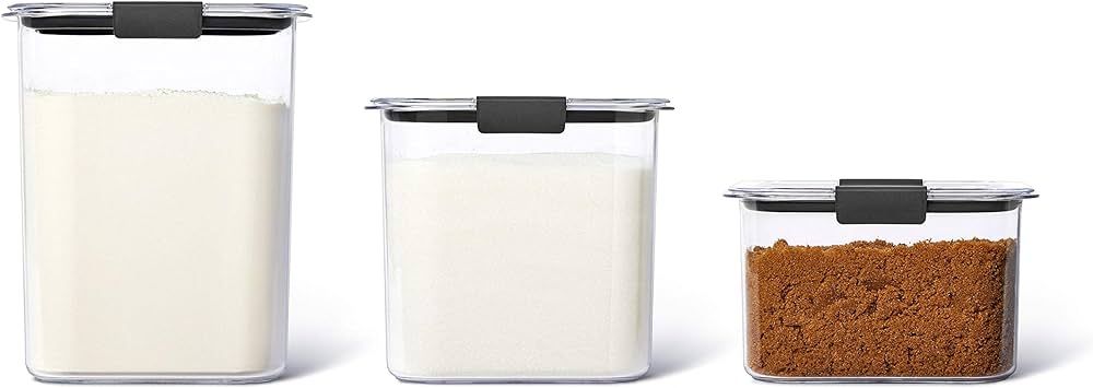 Rubbermaid 6-Piece Brilliance Food Storage Containers for Pantry with Lids for Flour, Sugar, and ... | Amazon (CA)