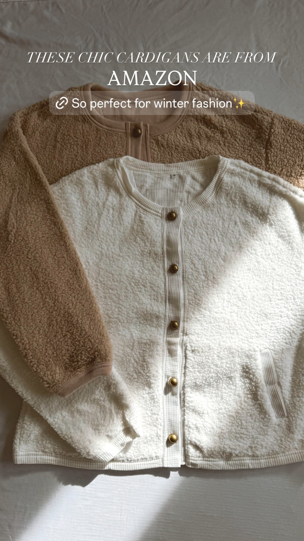 THESE CHIC CARDIGANS ARE FROM AMAZON