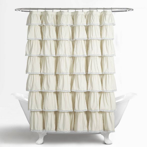 Lush Decor Ruffle Shower Curtain  | Target