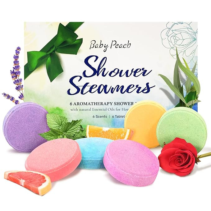 Shower Steamers Aromatherapy, 6 Pack Shower Tablets Gifts for Women, Shower Bath Bombs Self Care ... | Amazon (US)
