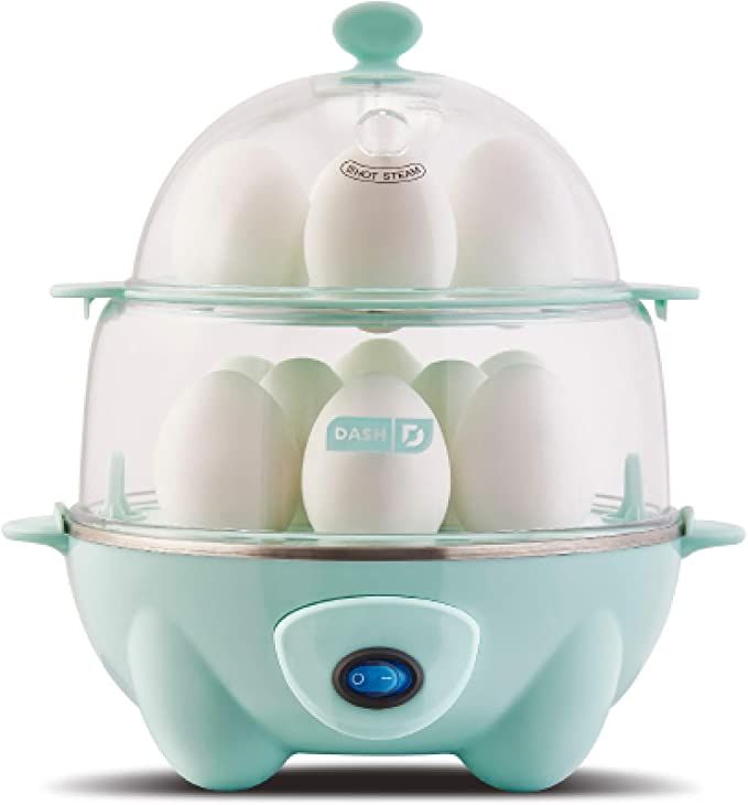 DASH Deluxe Rapid Egg Cooker for Hard Boiled, Poached, Scrambled Eggs, Omelets, Steamed Vegetable... | Amazon (US)