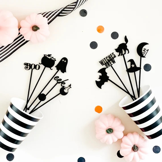 Halloween drink stirrers swizzle sticks drink stirrers | Etsy | Etsy (US)