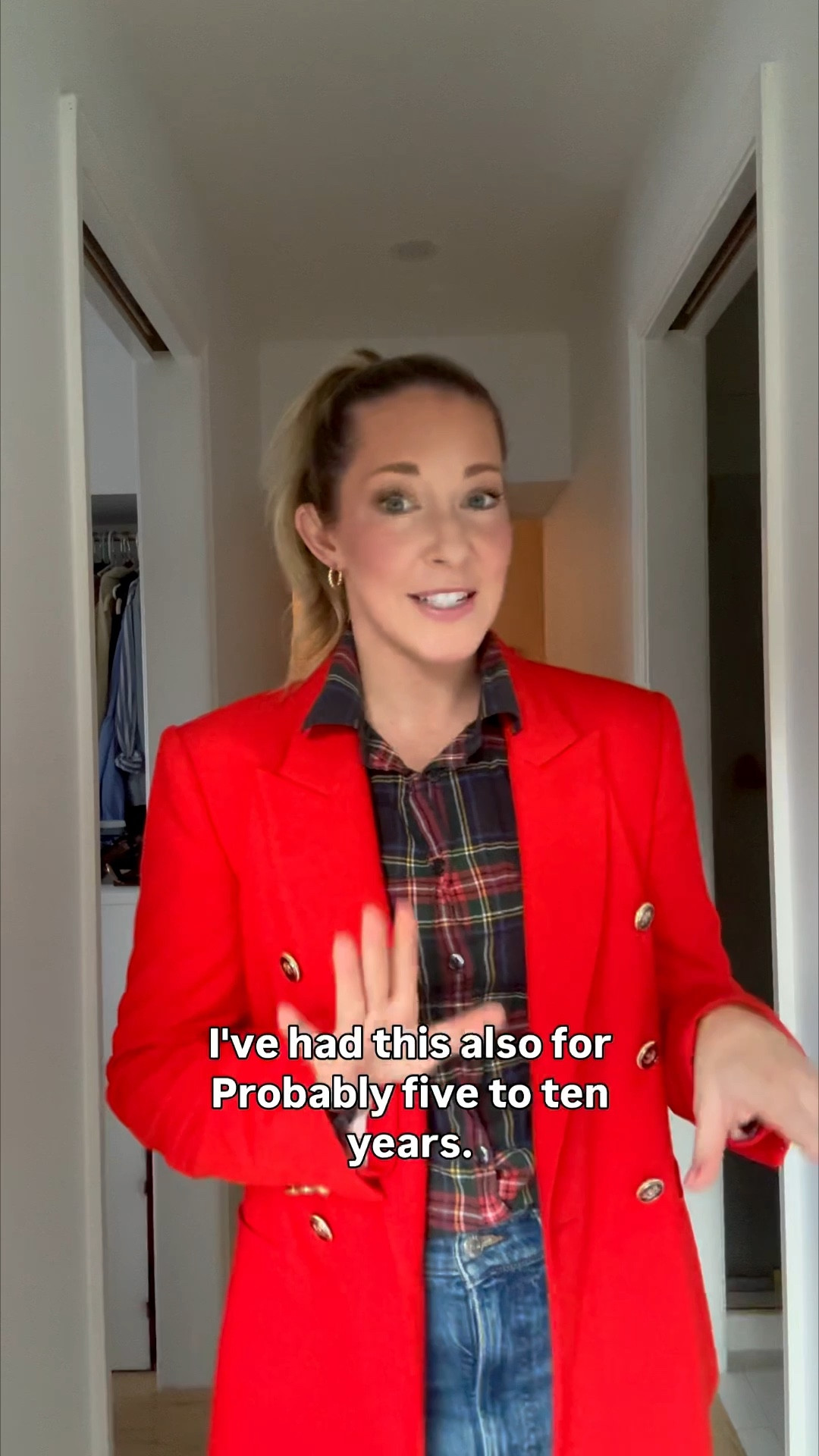 Outfit of the day! 
Holiday outfit of the day 
Blazer 
Christmas 
Plaid 

#LTKHoliday #LTKgrwm #LTKootd