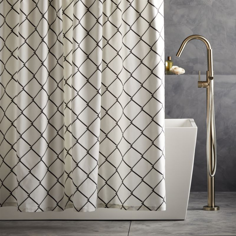 Gibarian Chainlink Shower Curtain + Reviews | CB2 | CB2
