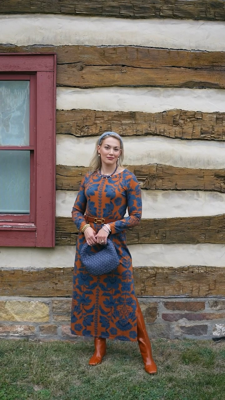 Fall dress, fall boots, fall belt, fall outfit 

#LTKCon #LTKSeasonal #LTKStyleTip