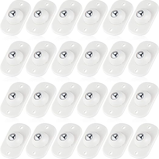 Honoson 24 Pcs Self Adhesive Caster Wheels Mini Swivel Wheels Stainless Steel Paste Universal Whe... | Amazon (US)