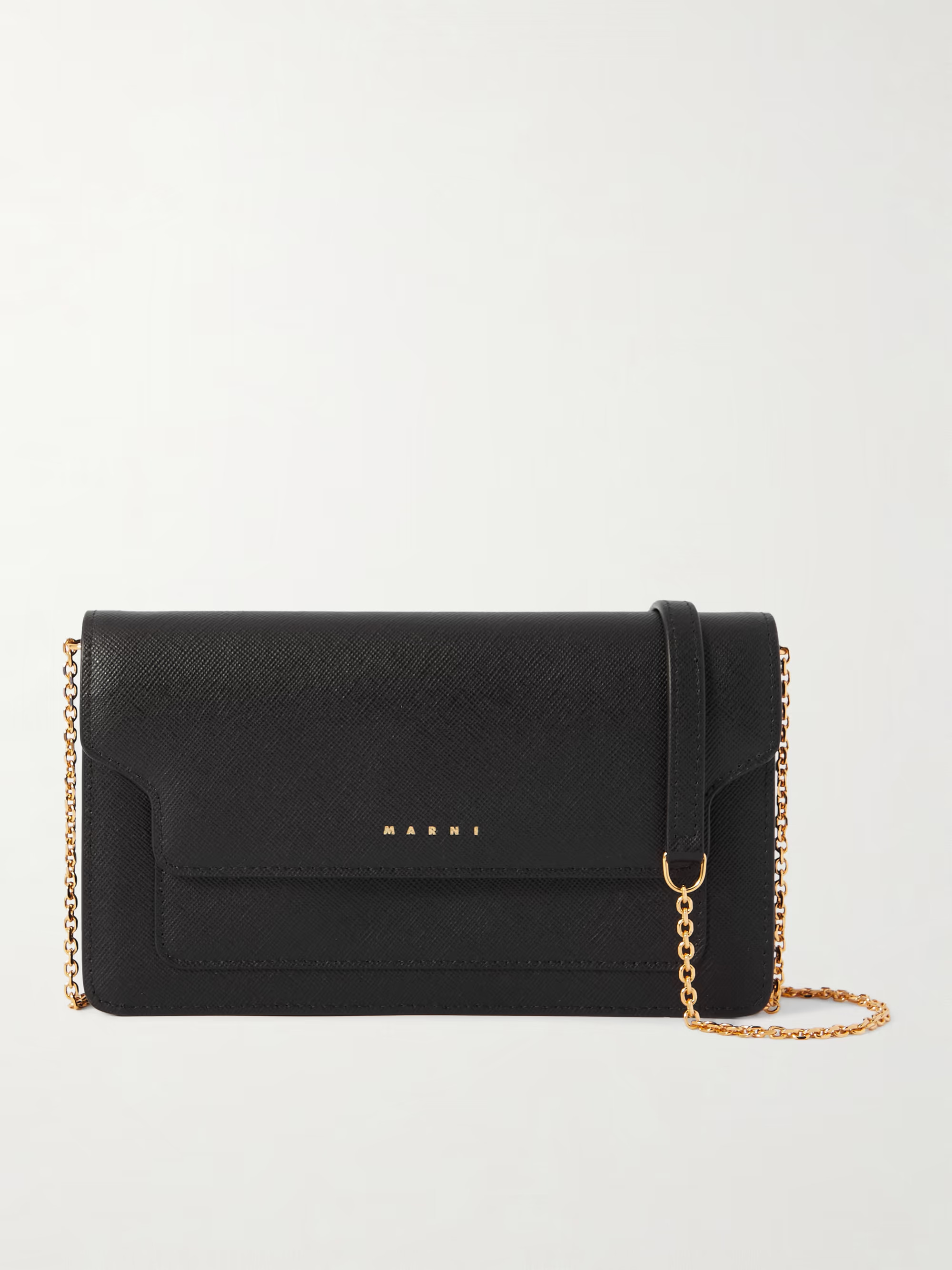 Textured-leather shoulder bag | NET-A-PORTER APAC