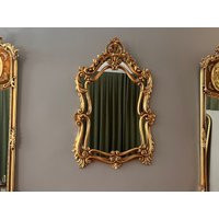 Vintage Mirror, Antique Baroque Gold Wall Mantel Living Room Gilded Entryway Mirror | Etsy (US)