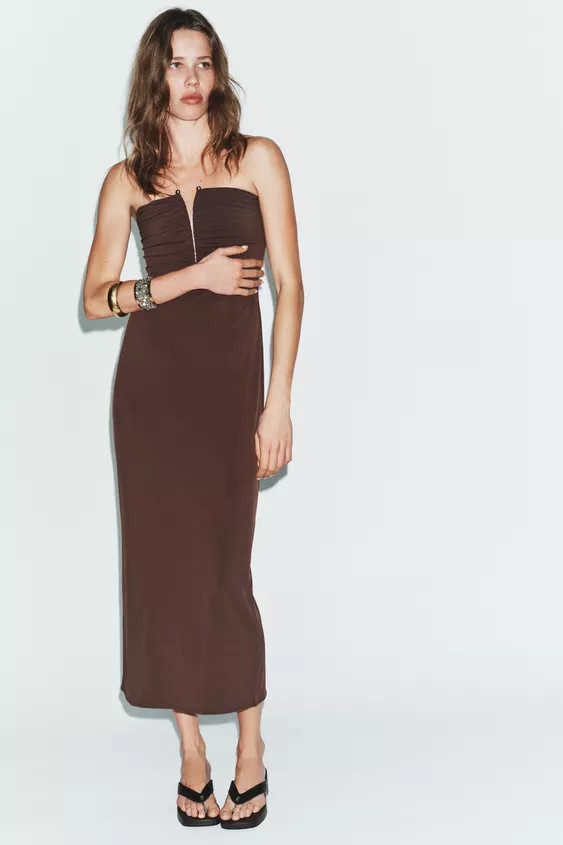 STRAPLESS DRESS | Zara US