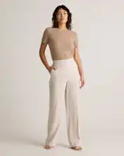 Stretch Crepe Classic Trouser Pants | Quince