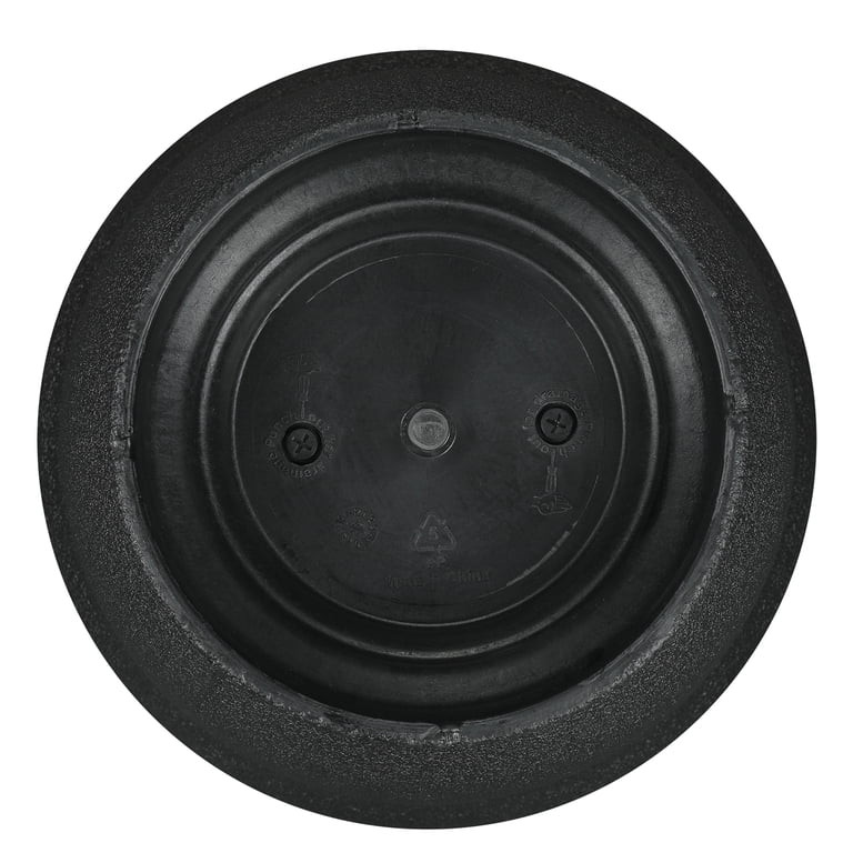 My Texas House Asti Urn Planter, 16 Inch Diameter x 18.1 Inch Height, Black, 100% Recycled Resin | Walmart (US)