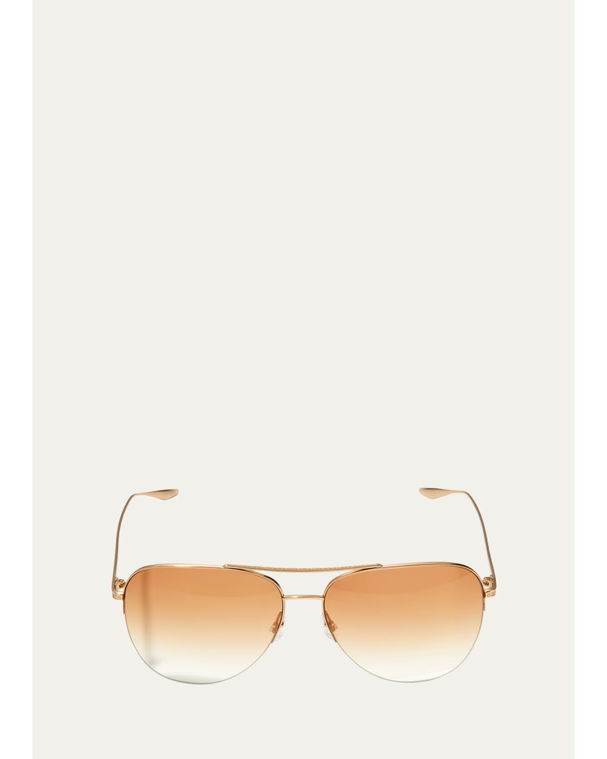 Chevalier Semi-Rimless Metal Aviator Sunglasses | Bergdorf Goodman