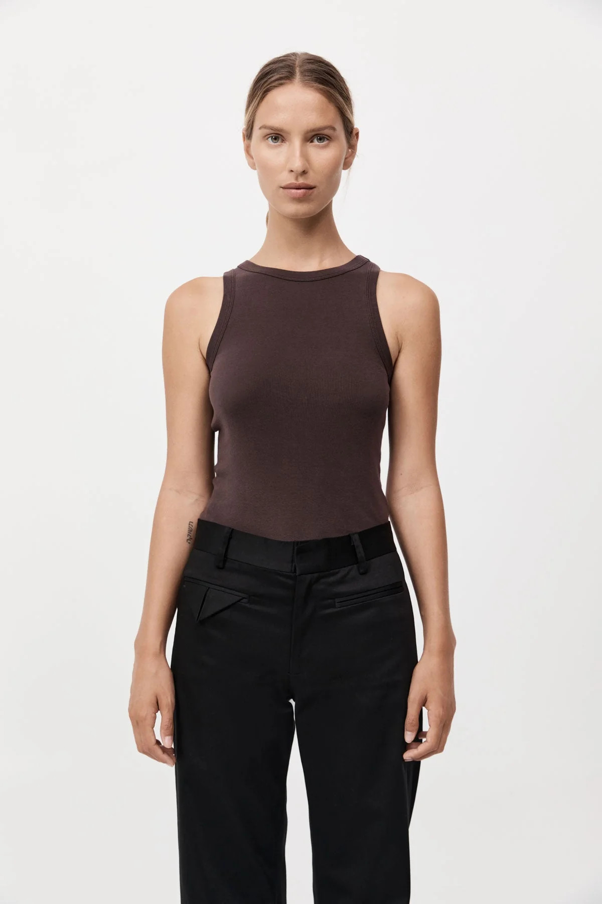Organic Cotton Bateau Tank - Raisin | St. Agni (US, UK, EU)